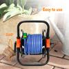 Portable Pipe Reel Holder Garden Hose Cart Water Pipe Storage Cart 1168g 15-20M 26*23*34cm