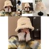 Fashionable Lambswool Fisherman Hat Womens Autumn Winter Casual Style