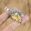 Natural Brecciated Mookaite Gemstone Pendant 925 Sterling Silver For Women