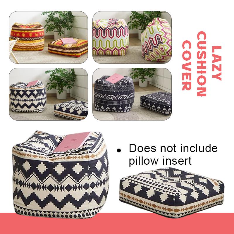 1pc Floor Seat Futon Cover Japanese Style Tatami Cushion Meditation Yoga Mat Pouf Nordic Home Decor Footstool Ottoman Cover