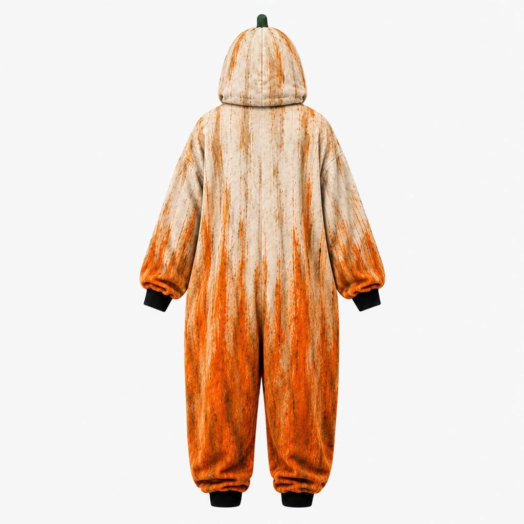 Unisex Halloween Print Hooded Outfit for Halloween Party