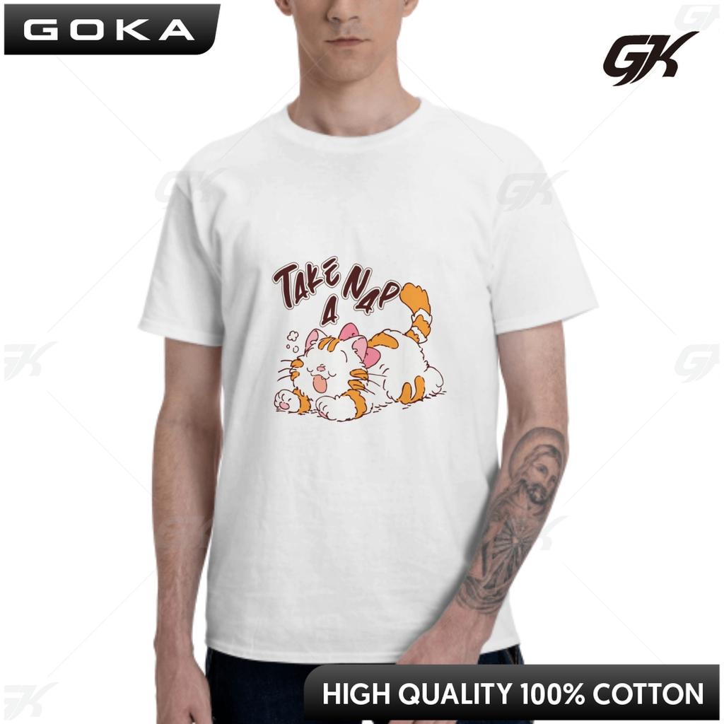 Kawaii Cat T Shirt Normal Graphic Printed Tshirts Cotton Euro Size ONeck Daily Casual Oversized Unisex Tees Casual