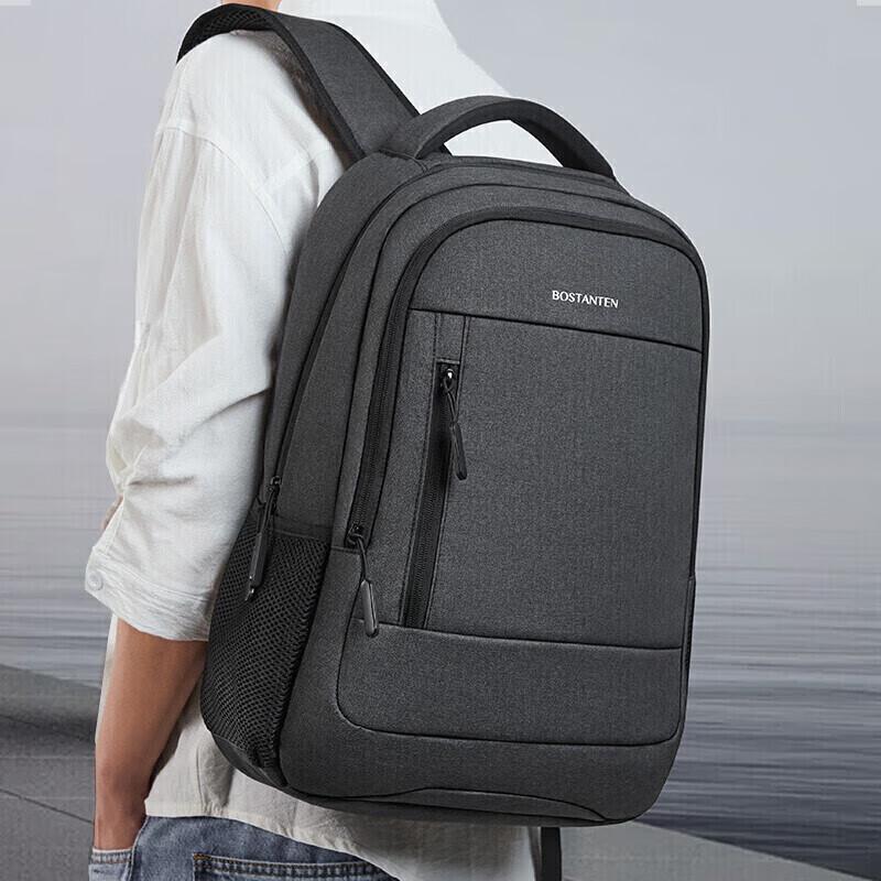 BOSTANTEN Backpack, Trendy Backpack, Large Capacity Laptop Bag, Dark Gray