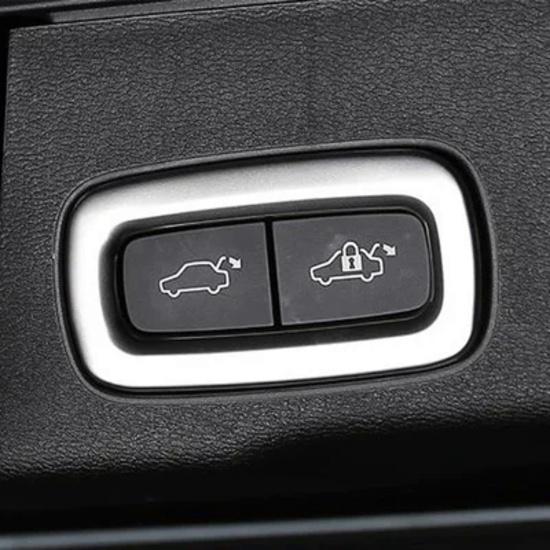 Bagagelucka Elektrisk Baklucka Knapp Knopp Strömbrytare Ram Klistermärke Skydd Trim Passar för Volvo XC60 XC90 V90 2018-
