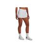 Under Armour Solid Color Elastic Waist Casual Shorts Women shorts White 1376936-100