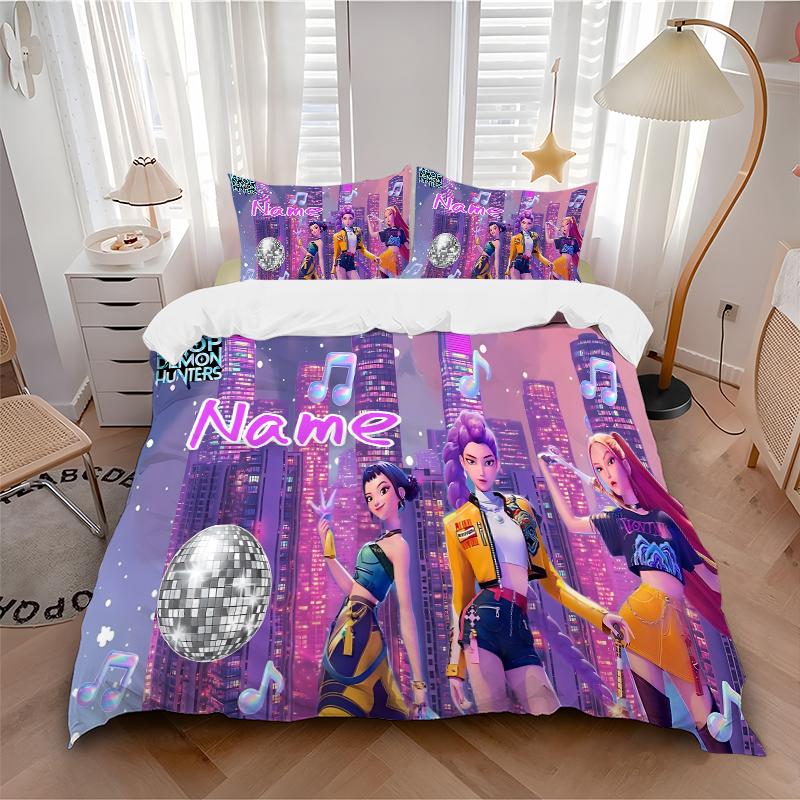 Custom Textile Fantasy Heroes Bedding 3 Piece Set HD Print Duvet Cover Pillowcases for Teens Adult Bedroom Decoration