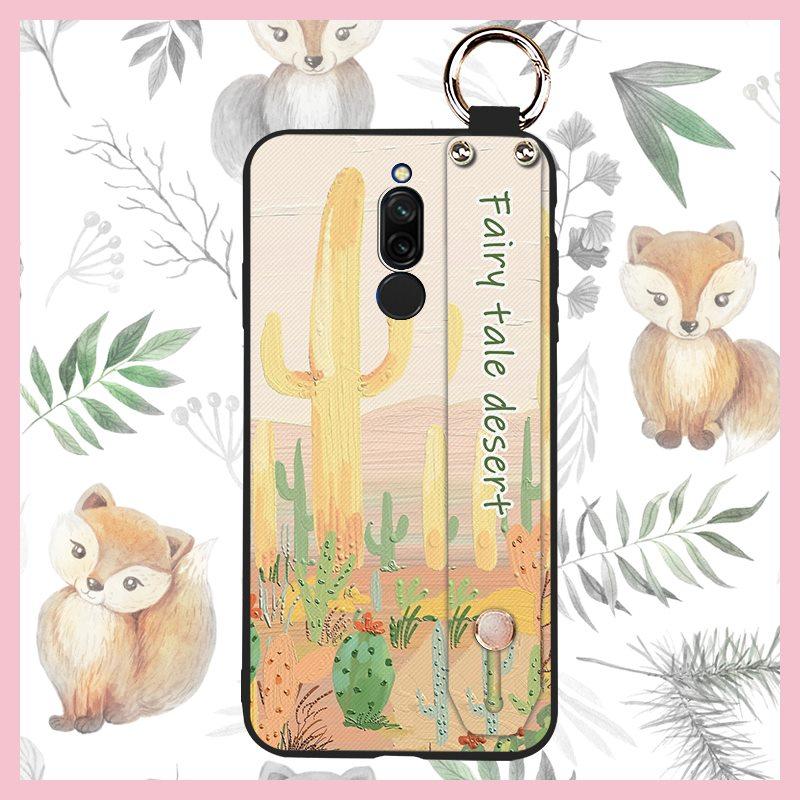 Soft case Lanyard Phone Case For Xiaomi Redmi 8 Ring Anti-dust Wristband Fashion Design Phone Holder Protective Silicone