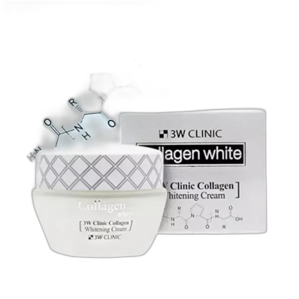 3W CLINIC Collagen Whitening Cream Glass Skin Brightening 60ml