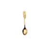 1 Pc Stainless Steel Rose Spoon Flower Handle Coffee Tea Small Stirring Ice Cream Dessert Spoon