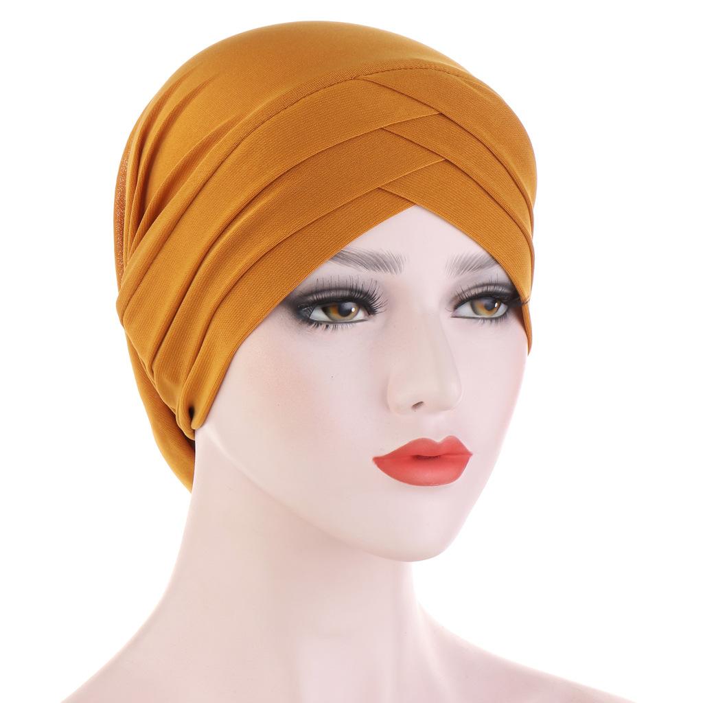 JTVOVO RUNMEIFA 2024 New Modal Full Wrapped Forehead Cross Inner Headscarf Balaclava Elastic Beanie Muslim Women Stylish Hijab