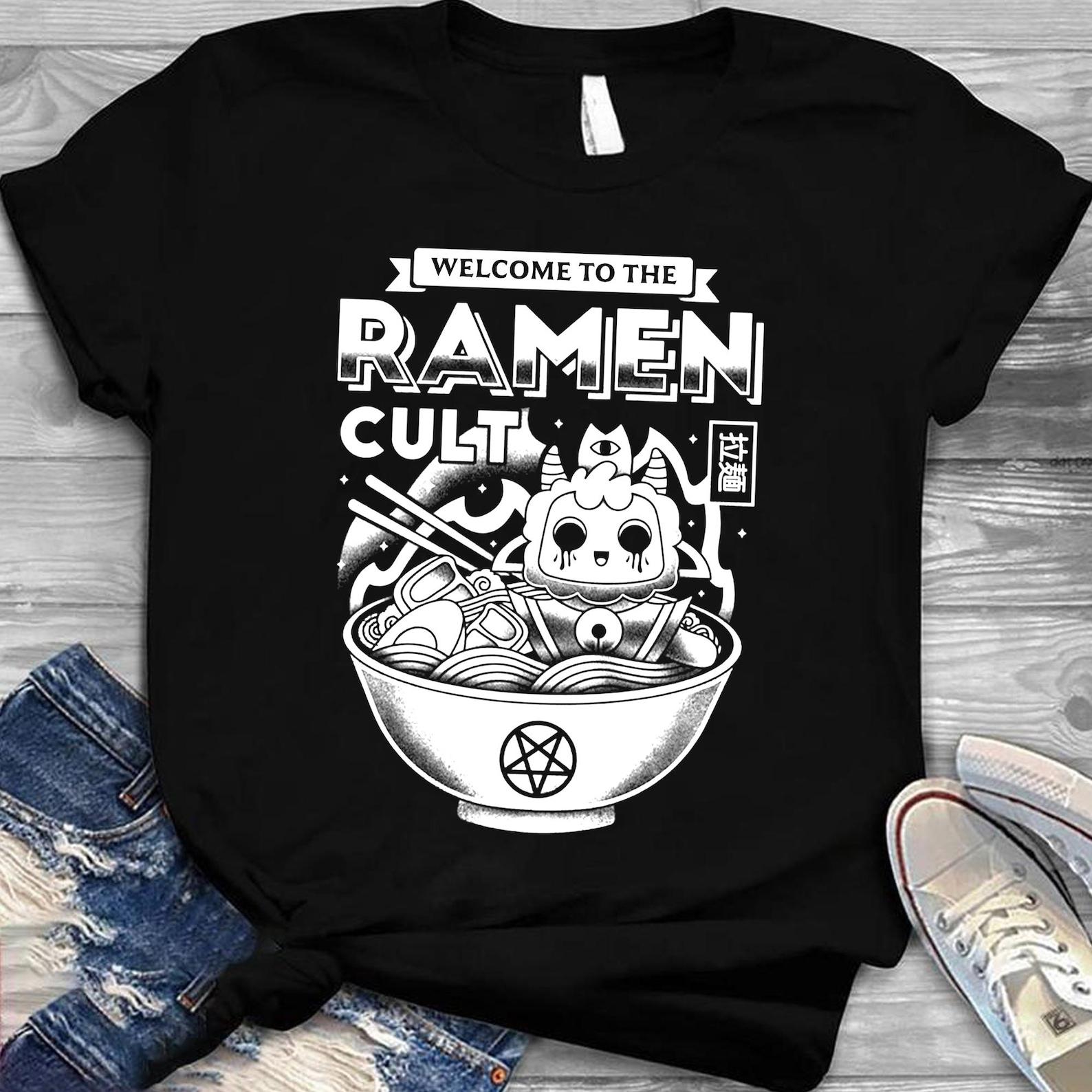 Cult of The Lamb Ramen Logo T-Shirt - Unisex Cotton Tee 4XL