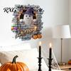 Bat Wall Stickers for Halloween Stickers, 3D Broken Effect with Ghost Skeleton Pumpkin Decals, Self-Adhesive Waterproof Decor Mural Living Room