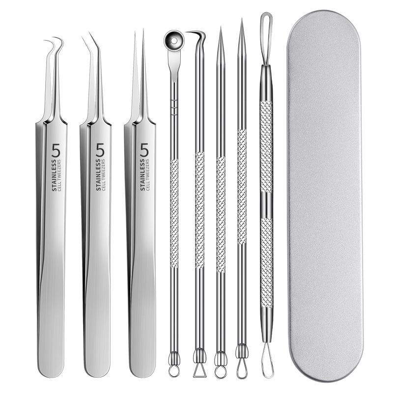 Blackhead & Acne Removal Set: Disposable Pimple Needle & Ultra-Fine Tweezers