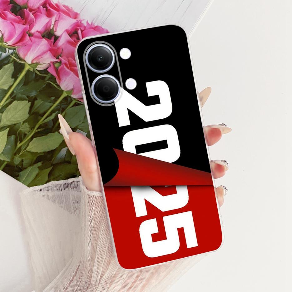 For Vivo Y05 4G Case Colorful Flowers Painted Cover Clear Silicone Soft Slim Phone Case For Vivo Y11d Y 05 VivoY05 VivoY11d Bags