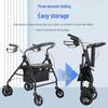 Korean Folding Walker with Wheels – Walking Aid and Shopping Cart