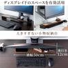 Sanwa Direct Desk Shelf, Soundbar Stand, 50cm Wide X 12cm Deep X 5cm High, Natural Wood and Steel, 200-STN061