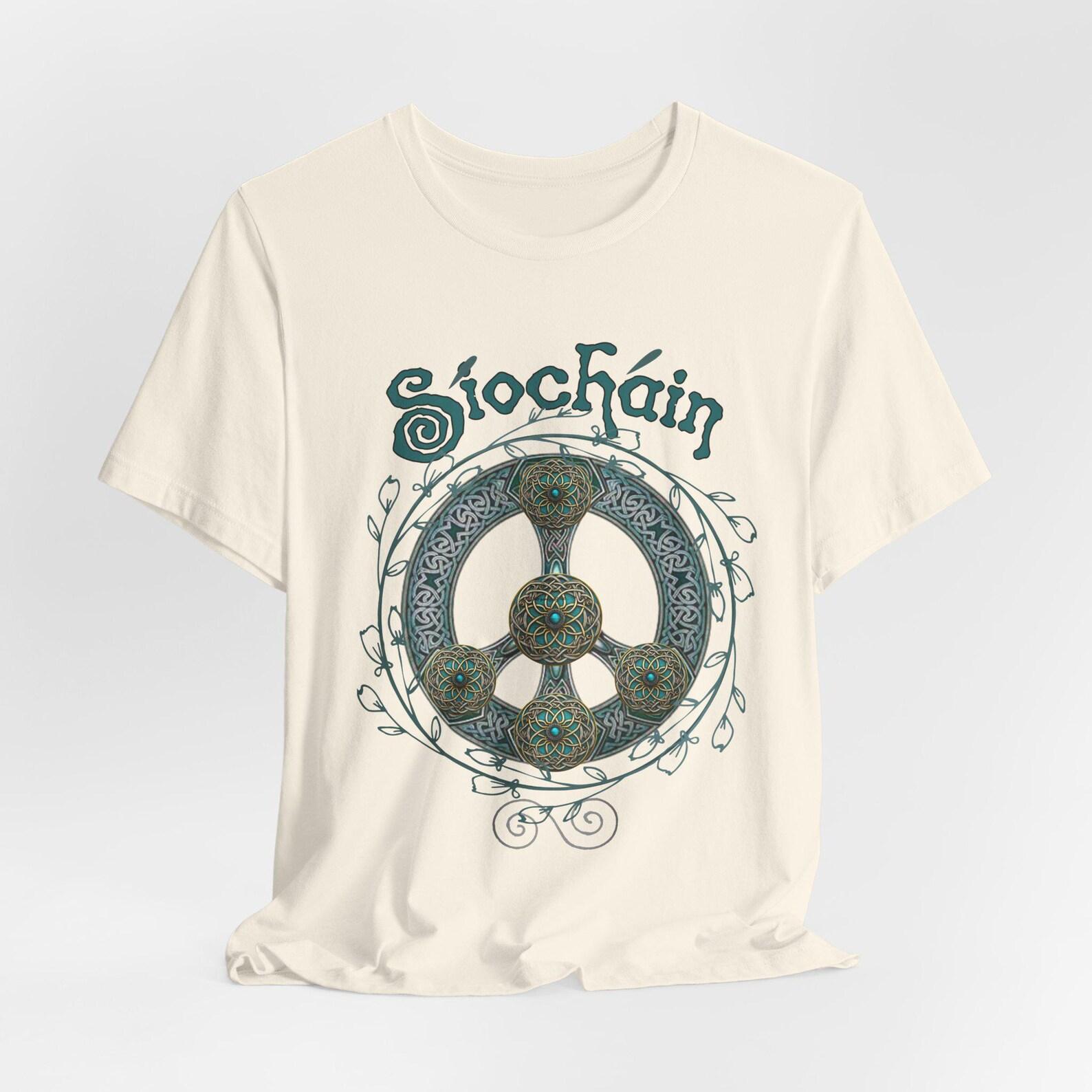 Síocháin , Peace in Irish Tee Celtic Tee | Irish Gaelic Symbol for peace S