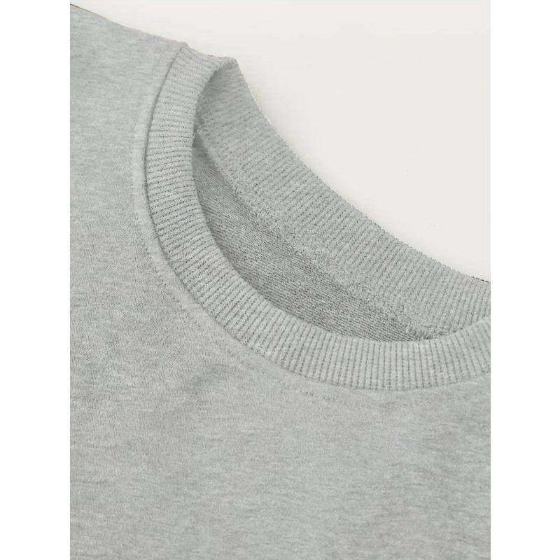 Kids Koala Print Crewneck Pullover Sweatshirt, Cartoon Casual Long Sleeve Top for Autumn Winter