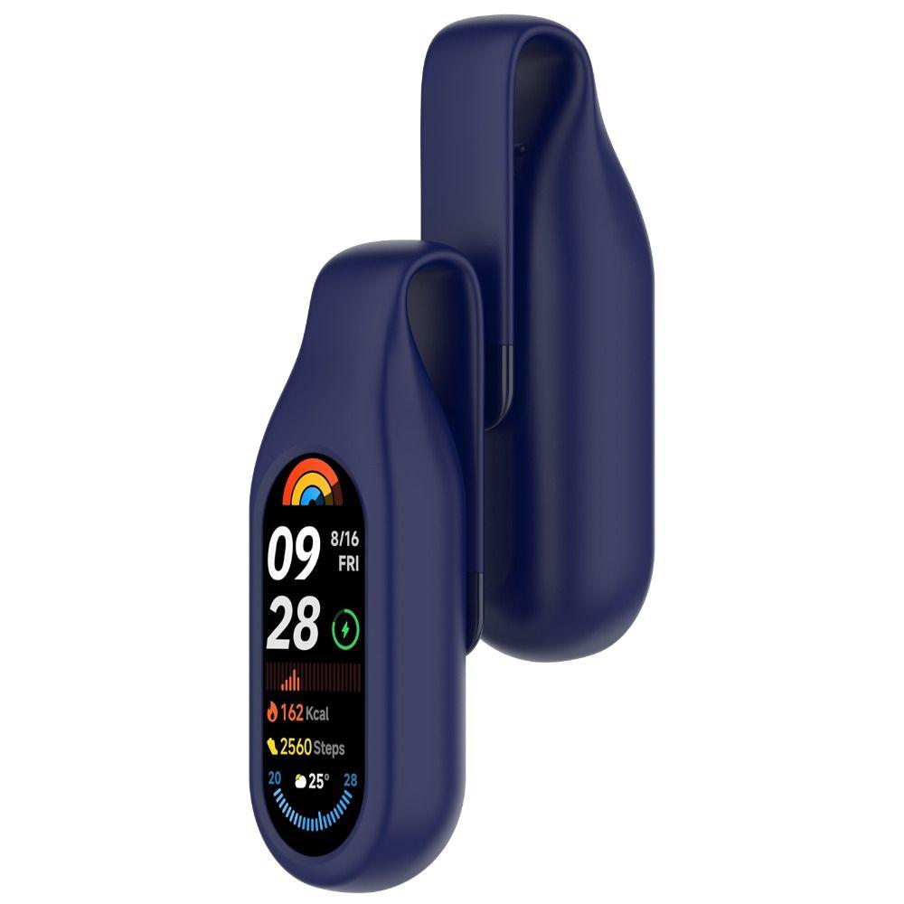 Steel Clip Silicone Case Replacement Anti-Scratch Buckle Holder Anti-lost Watch Clip Protector for Xiaomi Band 10 9 8