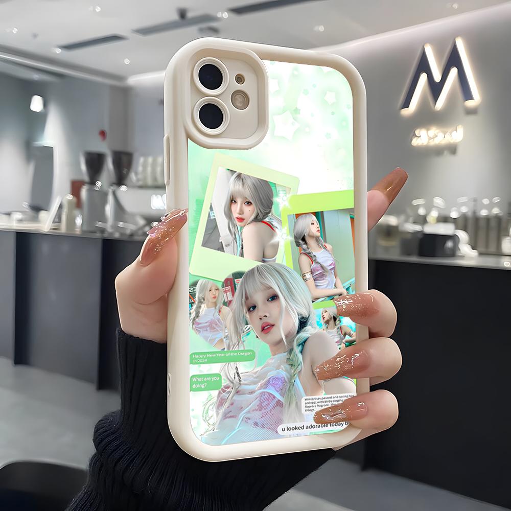 Singer S-Song Y-Yuqi Phone Case For IPhone Air 17 Pro Max 16 E 15 14 Pro Max 13 12 11 Mini Plus Soft Silicone White Cover