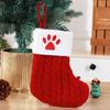 Christmas Socks Knitting Red Snowflake Alphabet Letters Christmas Decoration For Home Tree Ornament Gift Navidad Natal Decoration