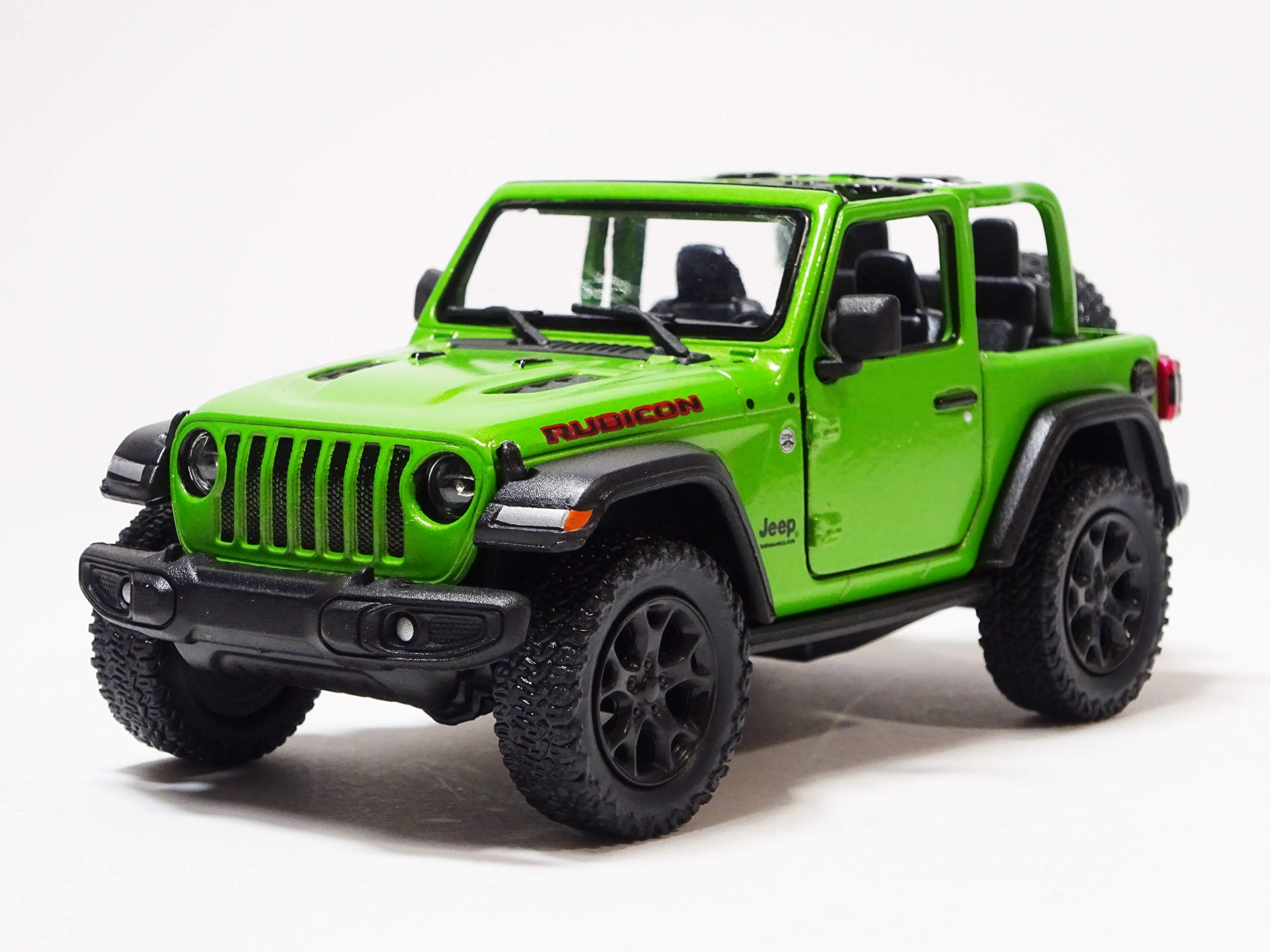 

Мини-автомобиль Kinsmart Jeep Wrangler Rubicon Green с открытым верхом KT5412A 1/34