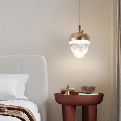 Modern Acrylic Crystal Apple Pendant Lamp Intelligent Health Home Lighting Nordic Bedside Board Balcony Home Decor LED Lights