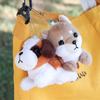 Bag Charm Puppy Plush Keychain Decoration Dog Plush Doll Birthday Present Dog Pendant  Car Keyrings
