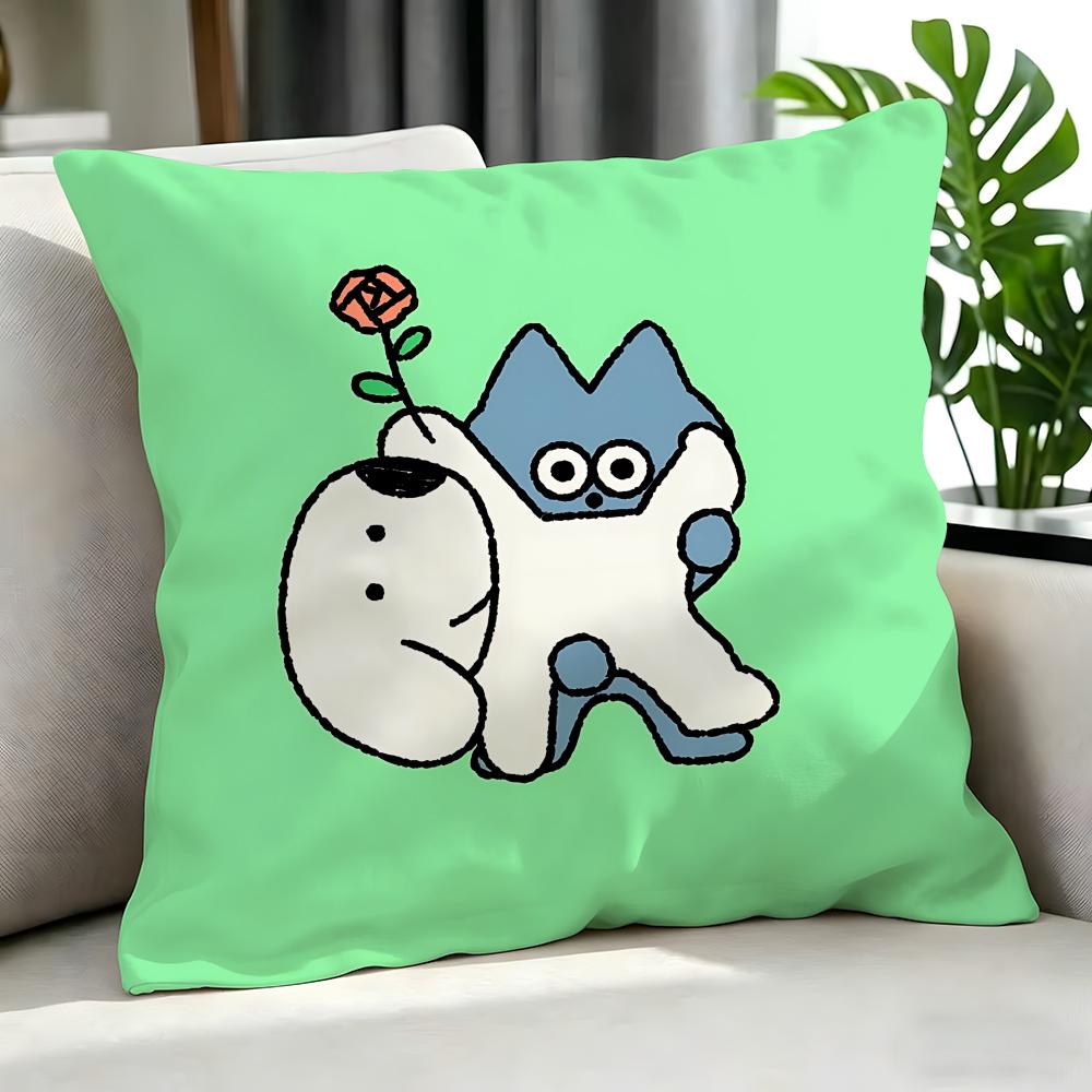 Cartoon CCartoon Cat Dog Cushion Cover Cushion Cover Set Pcs x x x Pillowcase Decorative Sofa Home Decor