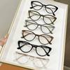 2PCS Anti Radiation Eyeglass Cat Eye Blue Light Blocking Glasses Replaceable Lenses Trendy Vintage Fashion Eyewear
