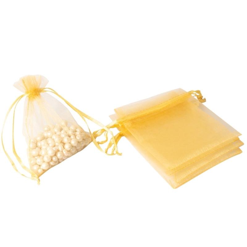 Breathable Storage Organizer Reusable Jewelry Packaging Pouch Drawstring Pocket Organza Gauze Sachet Accessories Bag