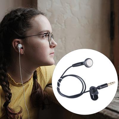 Einseitiger Ohrhörer-Kopfhörer, Stereo-In-Ear-Kopfhörer, abnehmbarer Ohrhörer für PC, Smartphones, MP3- und MP4-Player, Notebook