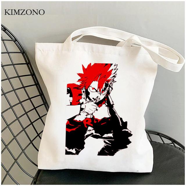 My Hero Academia Shopping Bag Reusable Shopper Bolsa Bolsas De Tela Shopper Tote Bag Shoping String Sac Cabas Grab