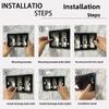 Black Dual Flushing Actuator Toilet Push Buttons Concealed Wall-mount Tanks Flush Pannels Replacement Part for Sigma Bathroom