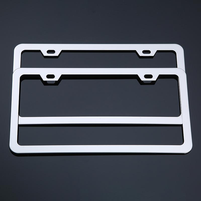 2PCS Motorcycle License Plate Frame Aluminum Alloy Plate Frame Personalized Modification of Bicycle License Plate Frame
