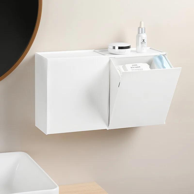 Dispenser Container Box Paper Towel Dispenser Tissue Box Shelf for Bathroom Toilet Paper Holder Waterproof Wall Mounted Roll