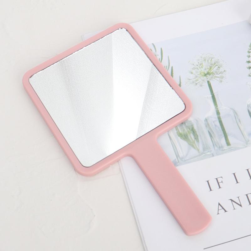 Custom Logo Square Handheld Makeup Mirror - Portable Cosmetic Mirror for Beauty & Gifts
