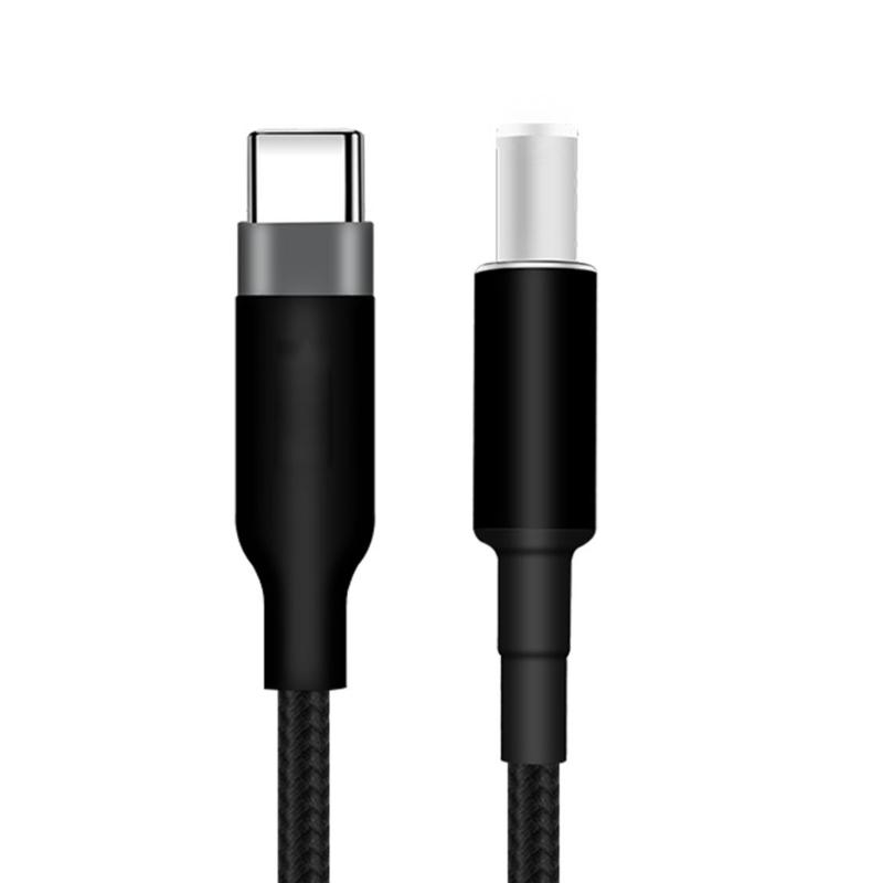 Fast Charging Laptop Power Cord USB C Tip to DC7.4x5.0mm 20V for Notebooks Power Supply Charging Cable Braided Wire