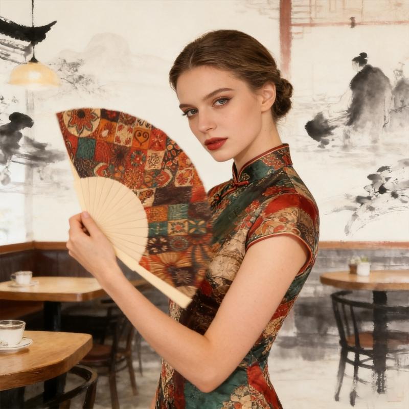 Printed Folding Hand Fans,Folding Fans Handheld Decorative Accessories for Wedding,Outdoor Party Favors,Bridal Decors