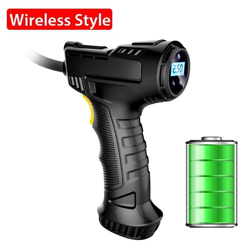 

Автомобильный воздушный компрессор 75PSI 120W Накачивающий насос Накачиватель шин для автомобиля Мотоцикл Велосипед Автоматическая остановка со светодиодной подсветкой Цифровой дисплей