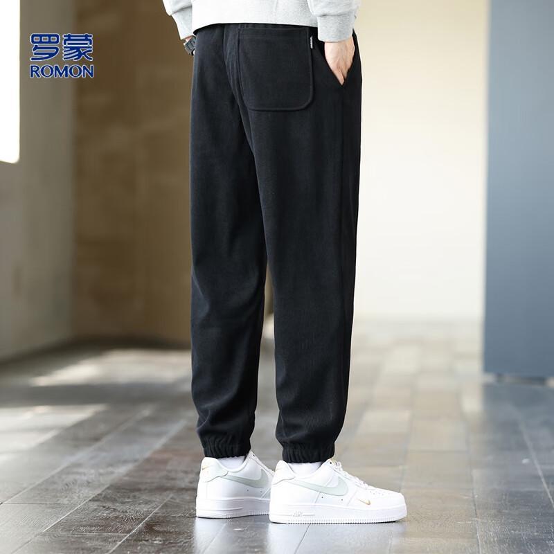 Luomeng Men's Corduroy Casual Jogger Pants