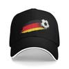 Women Unisex GerUnisexy Flag Soccer Ball Outdoor Hat  Sun Cap Casual Baseball Cap Sunscreen Hats