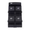 Driver-Side Vehicle Window Control Panel 13305373 208308247 with Four Buttons, Separate Lock Function, Plastic and Metal Construction and Mounting