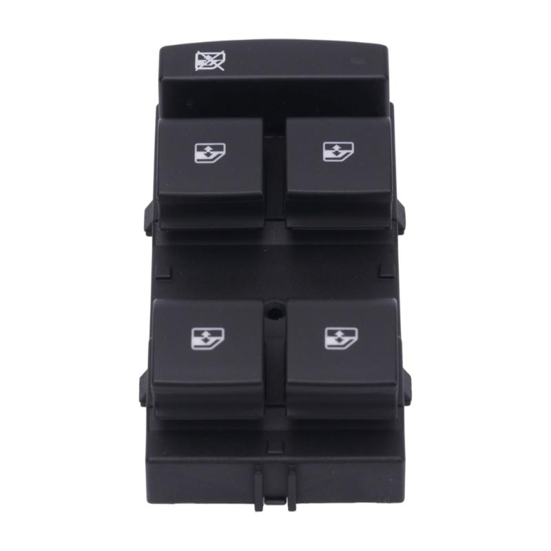 Driver-Side Vehicle Window Control Panel 13305373 208308247 with Four Buttons, Separate Lock Function, Plastic and Metal Construction and Mounting