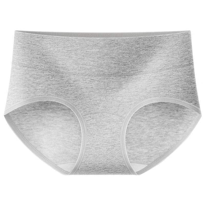 Mei Ya Ting Women's Mid-Waist 7A Antibacterial Seamless Cotton Briefs