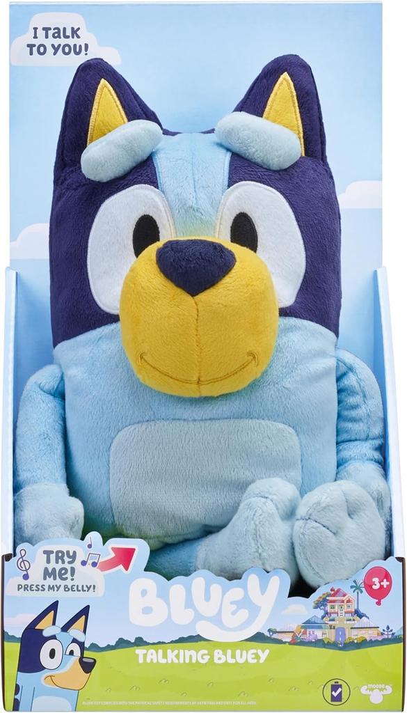 Bluey Talking Plush Toy, a plush toy that speaks 9 phrases and sings songs [Parallel Import]