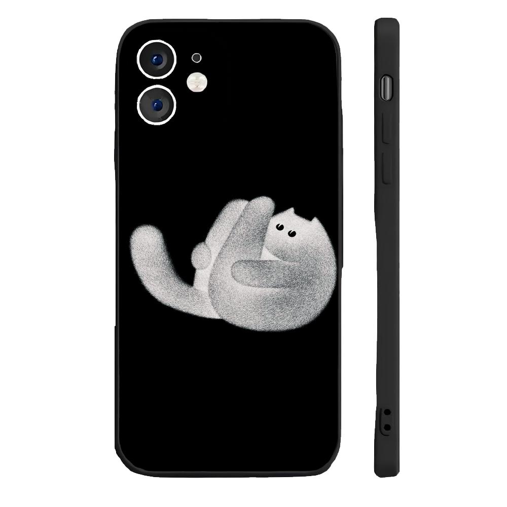 

Чехол для телефона Puffer Cat, Coal Cat, Anorexia Cat 1, силиконовый мягкий для iPhone 16 15 14 13 12 11 Plus Pro Max Plus For IPHONE 16PROMAX