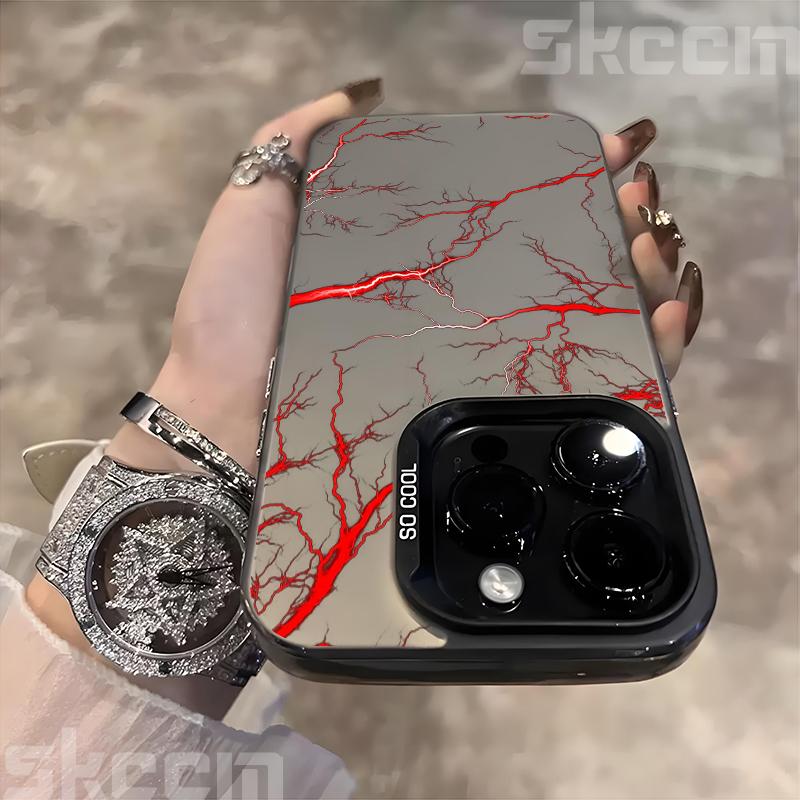 Super Cool Lightning Design TPU Basic Phone Case For iPhone 16 Pro Max 11 12 13 14 15 16E XS X XR 7 8 Plus Shockproof Hard Cover