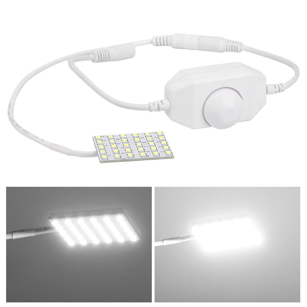 Industrial Sewing Machine Light 30LED Stepless Dimming Control Eye Protection Lamp US Plug 110-240V