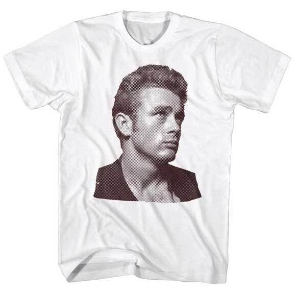James Dean 1950 s Icon Rebel Side Bust Photo Men s T Shirt S